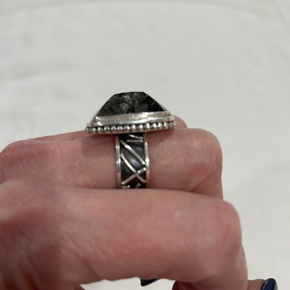 Echo of the Dreamer Rutilated Quartz Ring Sz. 7 - Picture 5 of 7